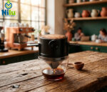 TAZA FILTRO CAFÉ PORTATIL NEGRO ACERO INOX